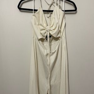Beige Altar Top Jumpsuit